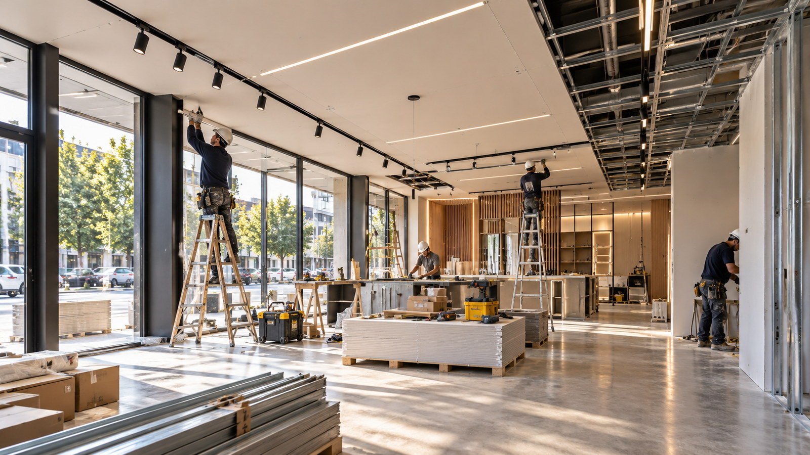 Adecuación de un local comercial con instalaciones, iluminación y terminaciones